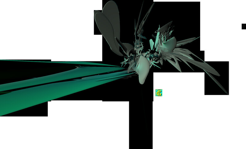 abstract green fractal design