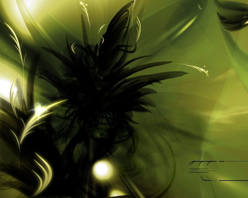 Abstract Green Fractal Design — Ethereal