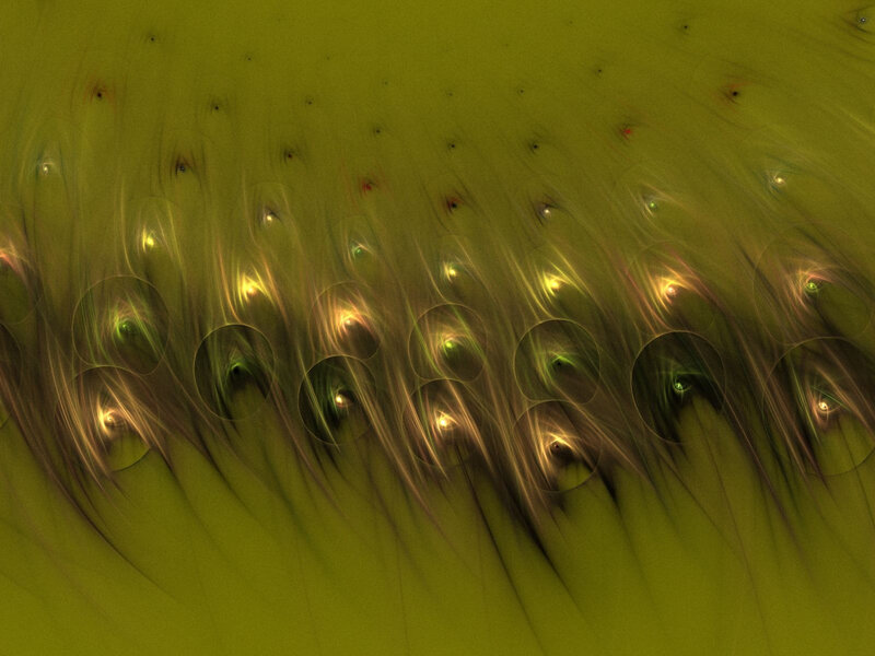 Abstract green fractal pattern