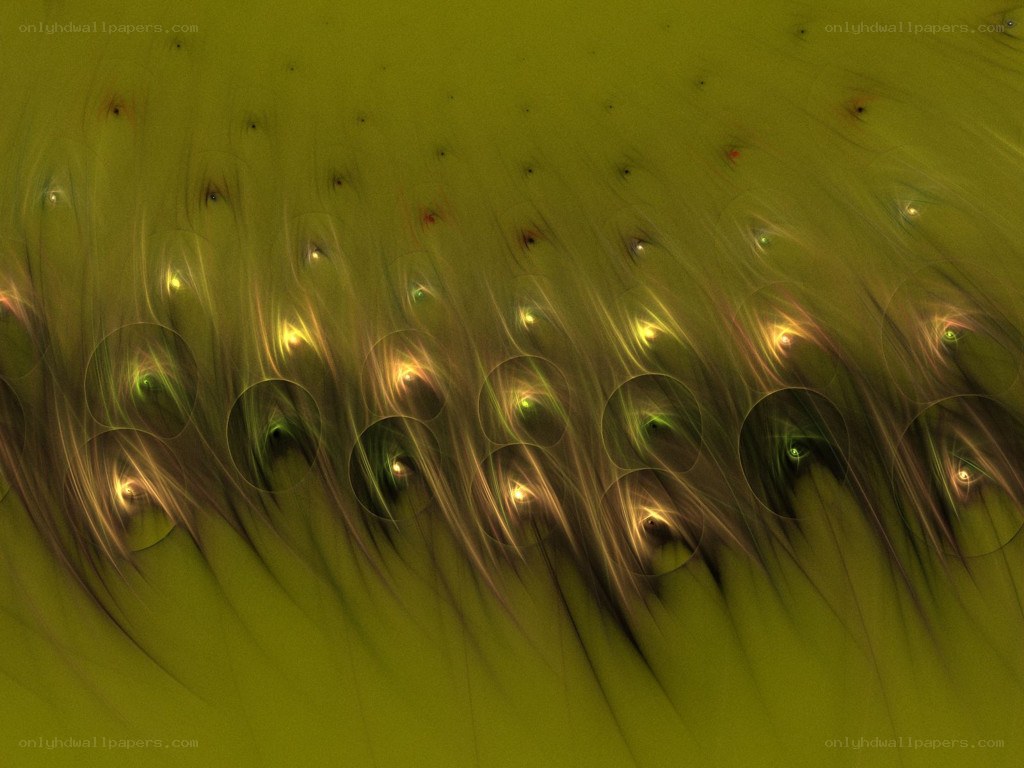 Abstract green fractal pattern