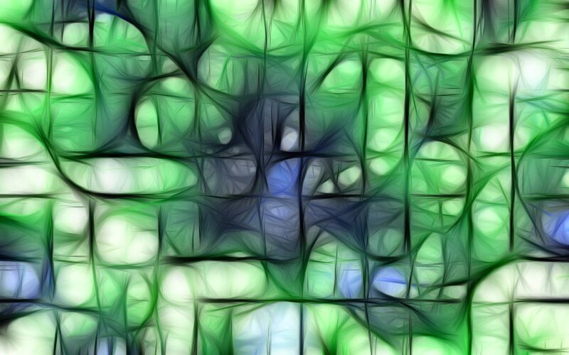 Abstract green fractal pattern