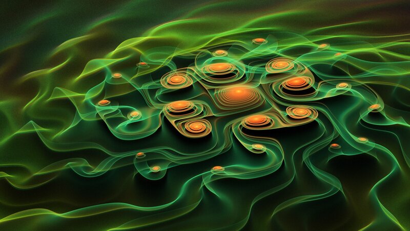 Abstract Green Fractal Patterns — Hypnotic