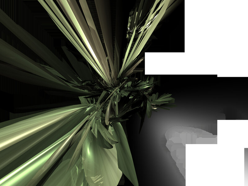 Abstract green fractal structure