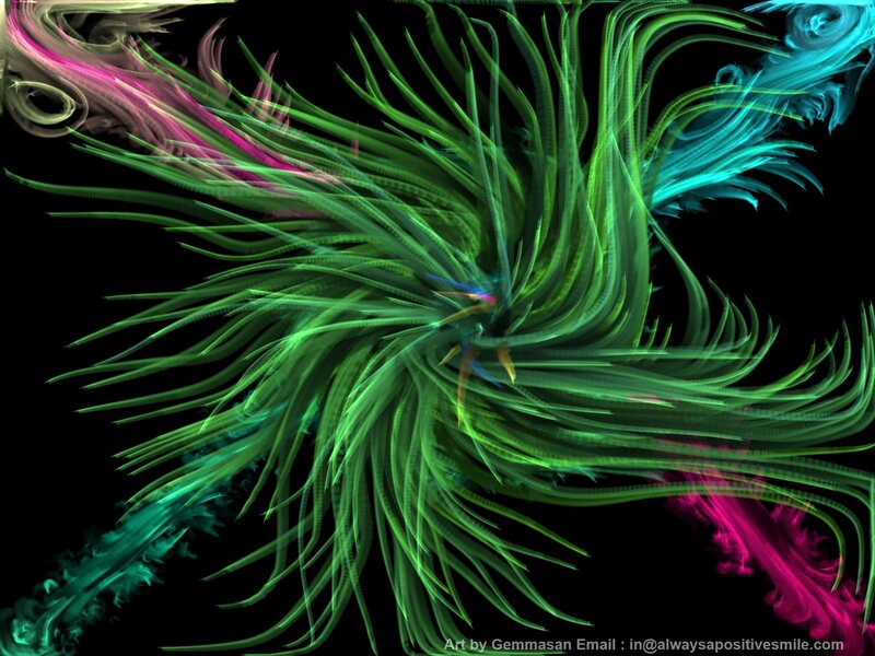 Abstract Green Fractal
