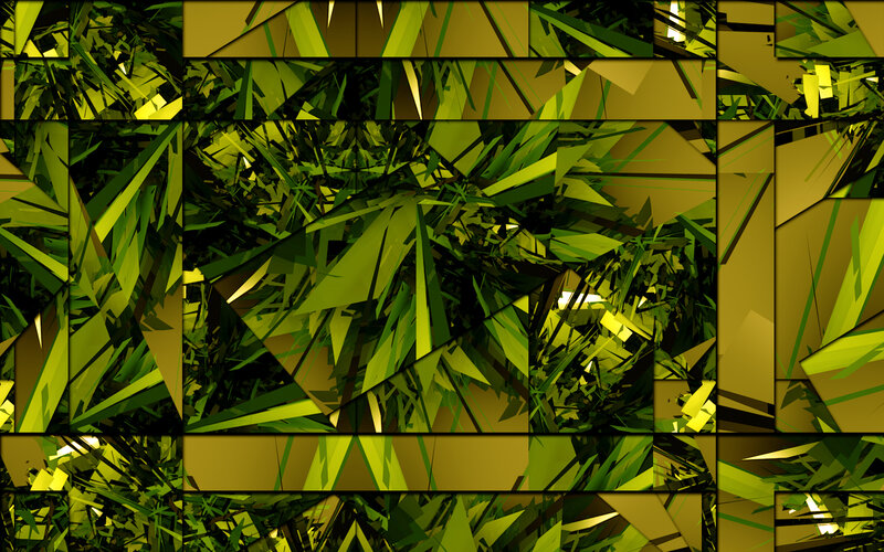 abstract green geometric pattern