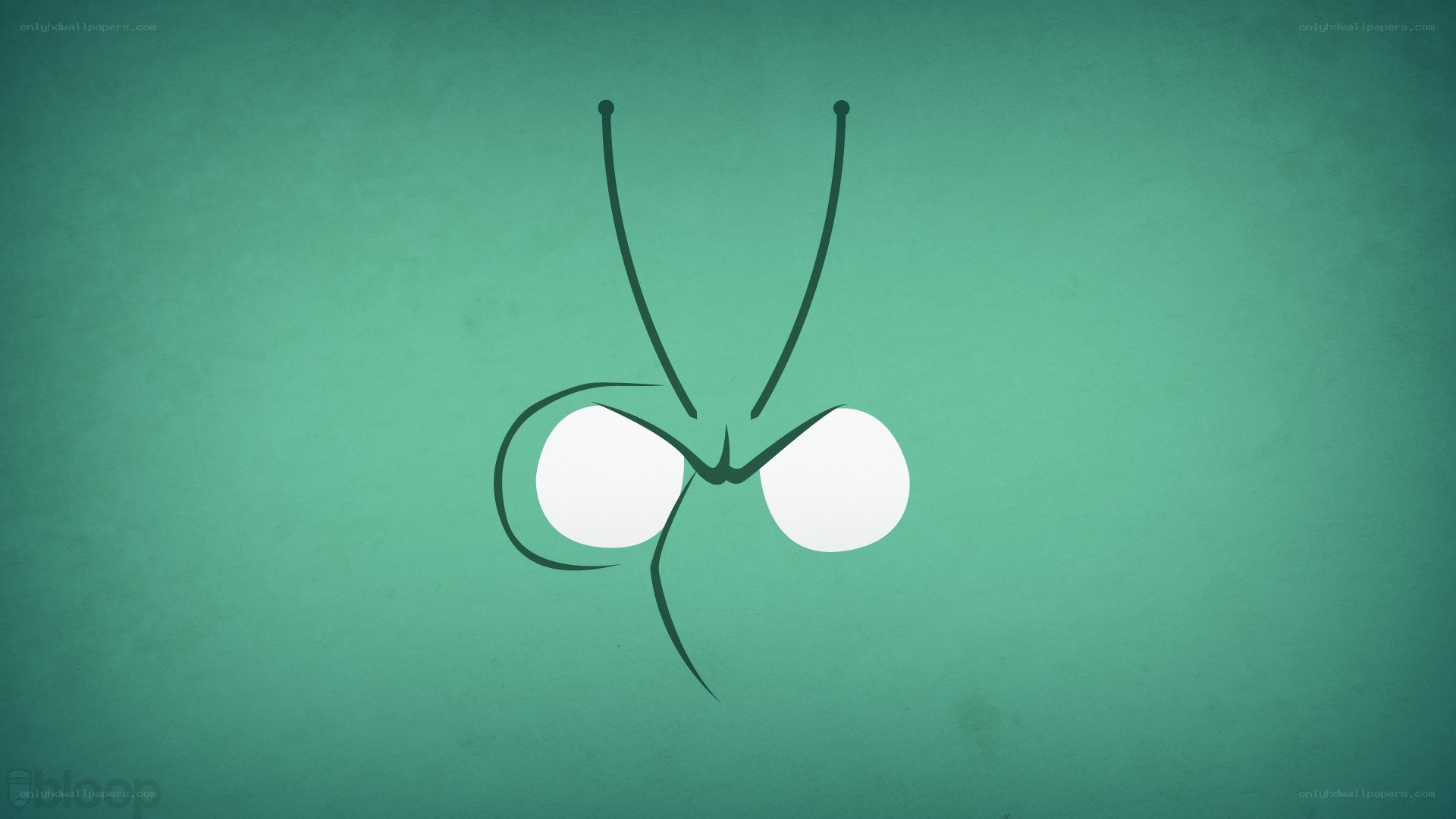 abstract green insect eyes