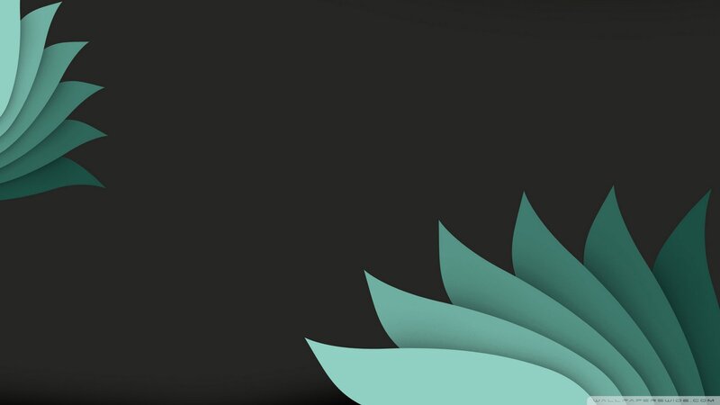 abstract green leaf design