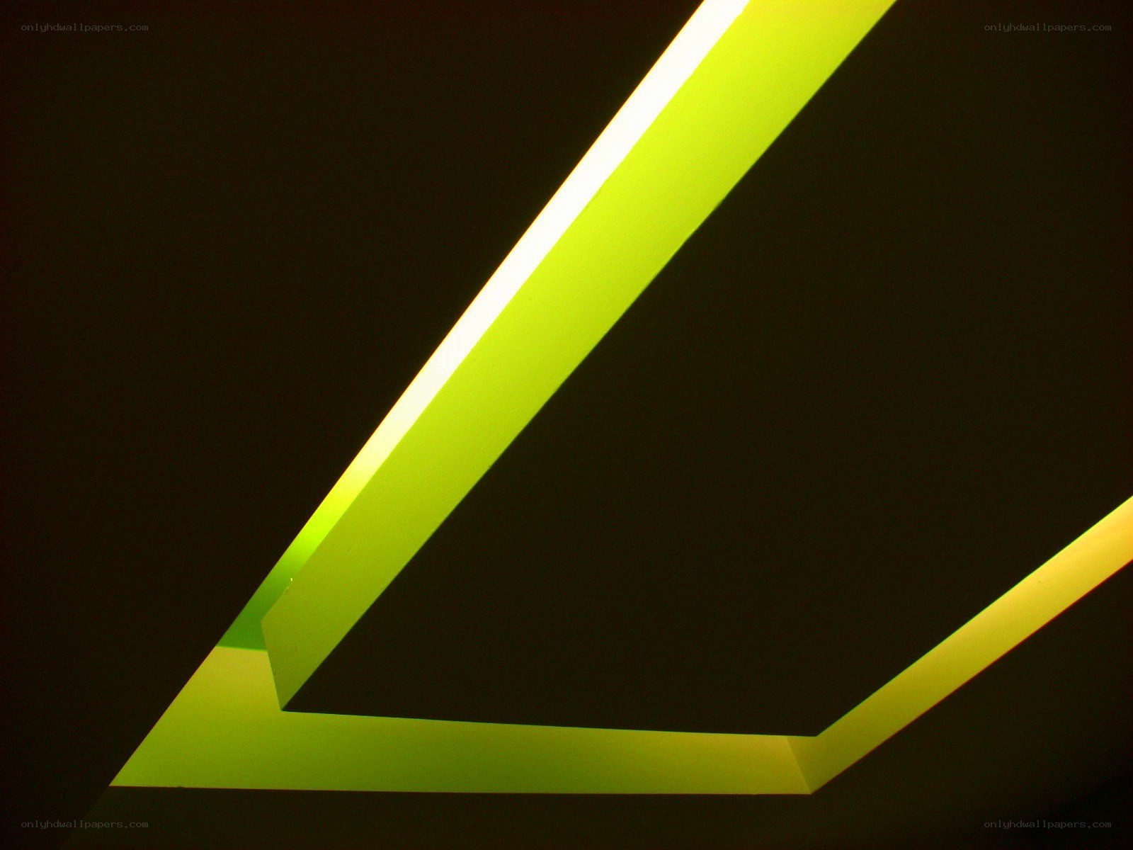Abstract green light geometry