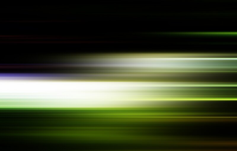 abstract green light streaks