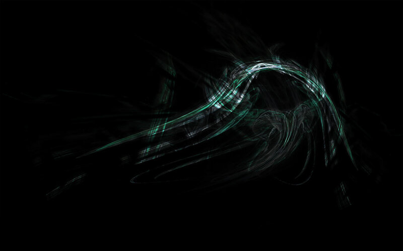 Abstract green light swirl