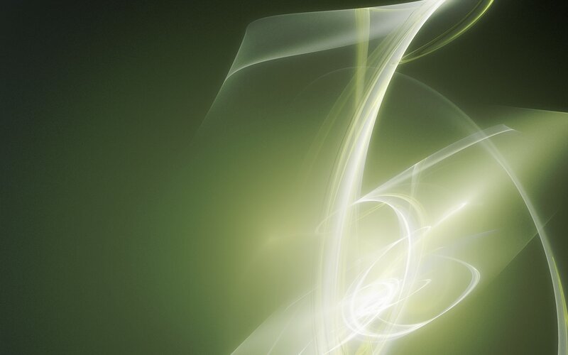 Abstract green light swirl