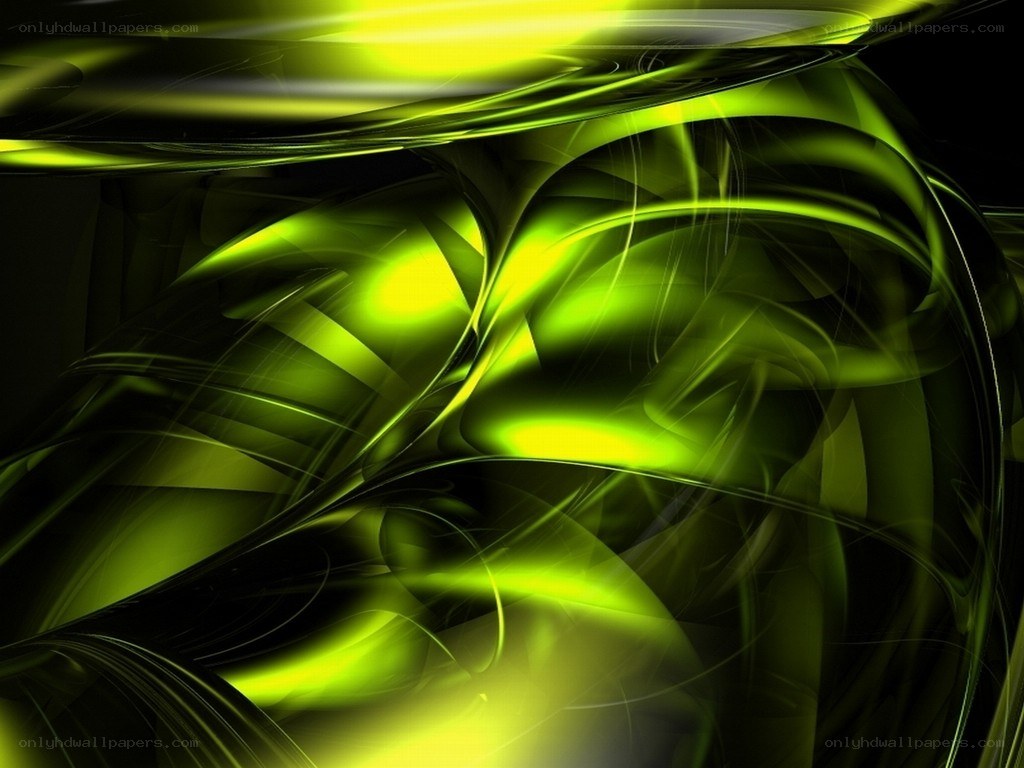 Abstract green light swirl