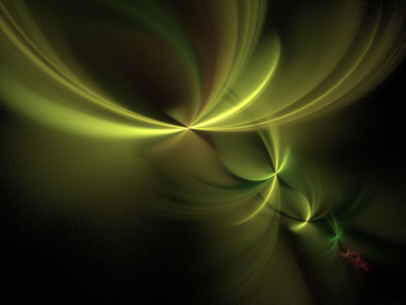 Abstract green light swirls