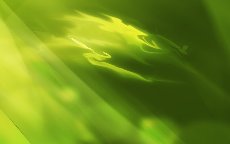 Abstract green light waves