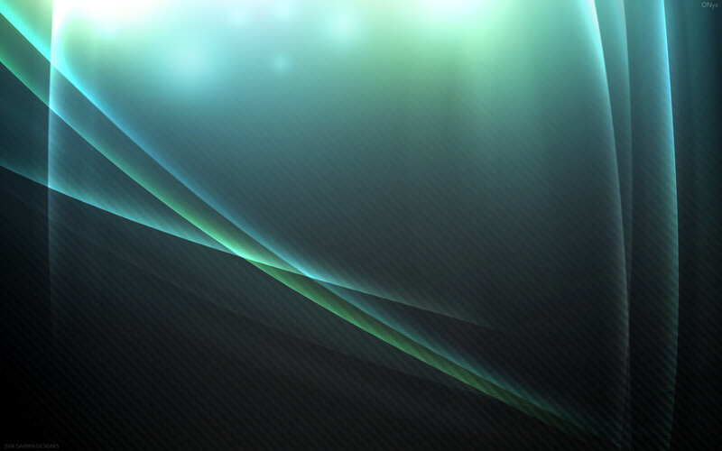 abstract green light waves
