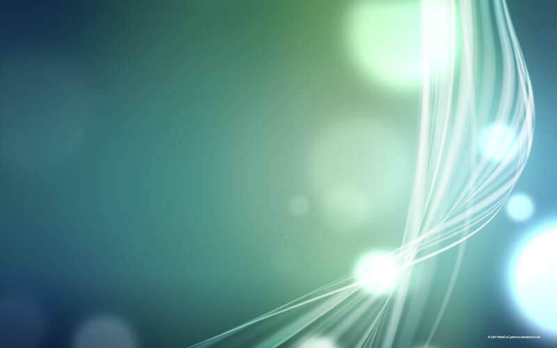 Abstract green light waves