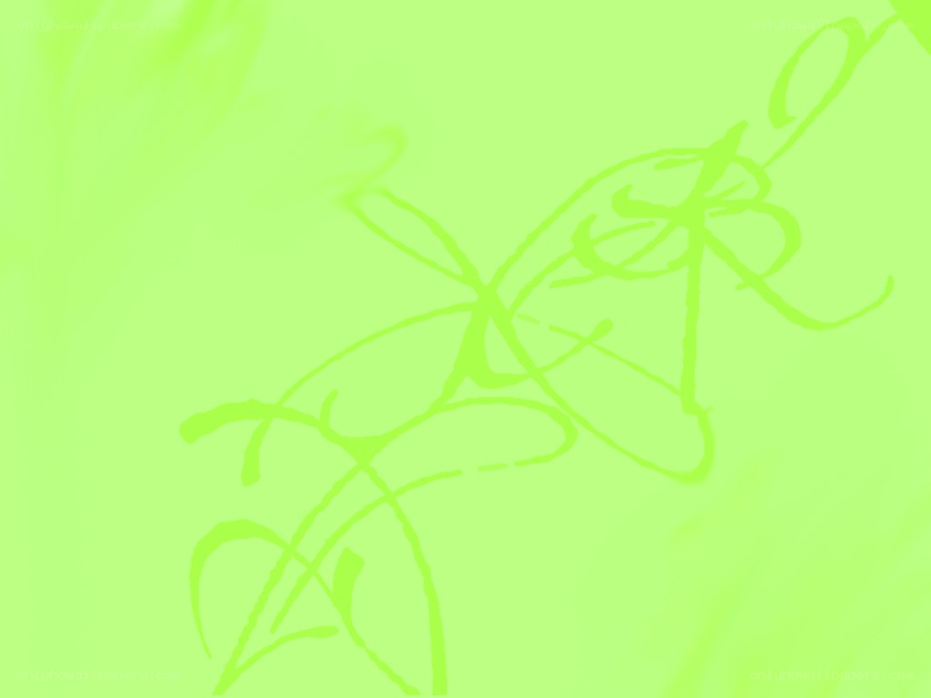 abstract green line art