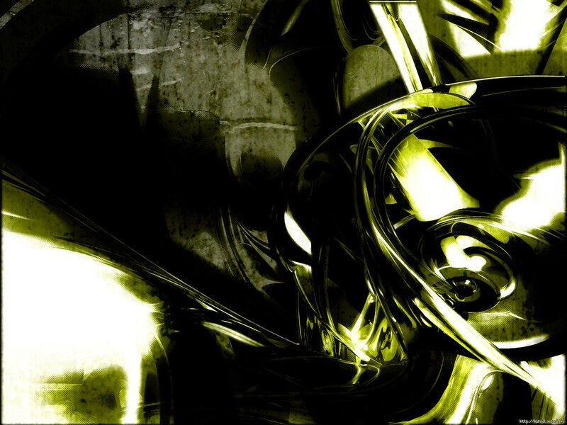 abstract green metallic swirl