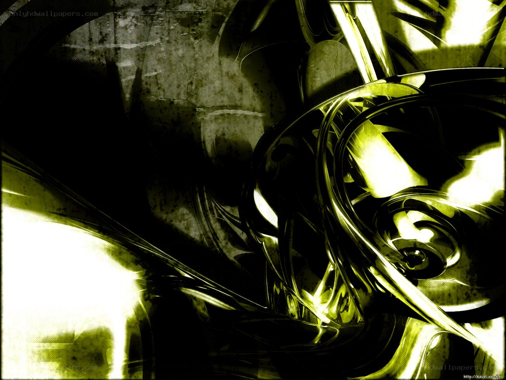 abstract green metallic swirl