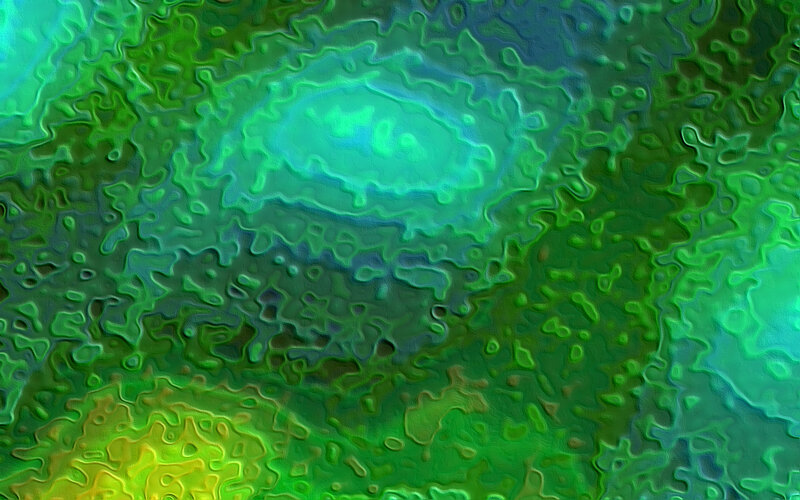 Abstract Green Pattern — Calm, Digital Art