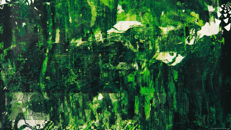 Abstract Green Pattern — Chaotic, Digital Art