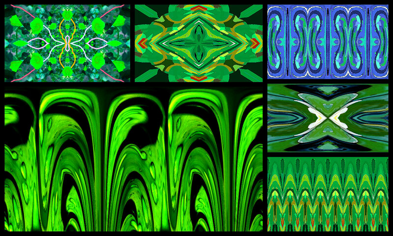 Abstract Green Patterns