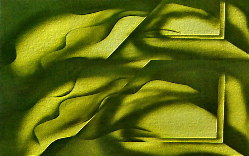 Abstract Green Sculpture — Serene