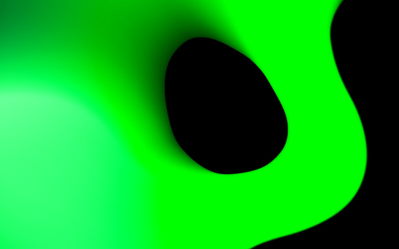 Abstract Green Shape