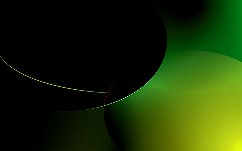 Abstract Green Shapes — Calm, Curves
