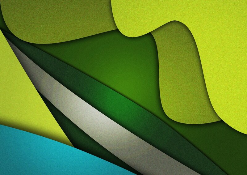 Abstract Green Shapes — Calm