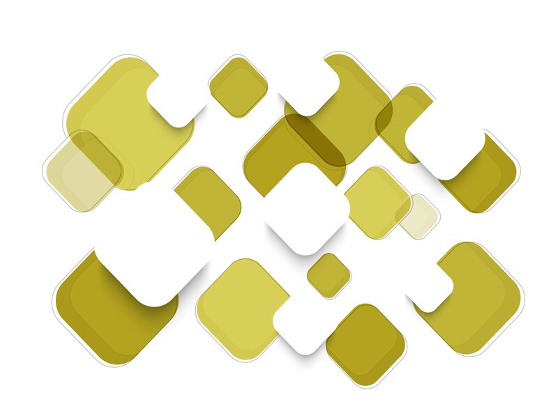 Abstract Green Shapes — Clean