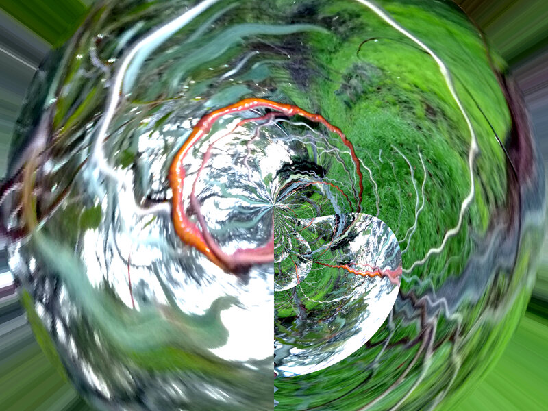 Abstract Green Sphere