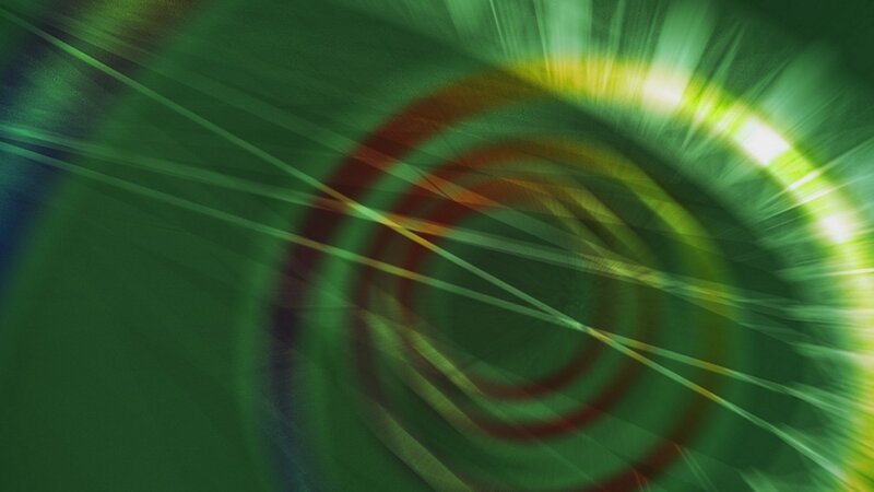 abstract green spiral motion