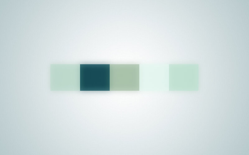 abstract green squares