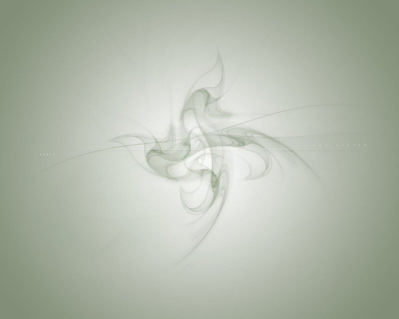 Abstract green swirl design