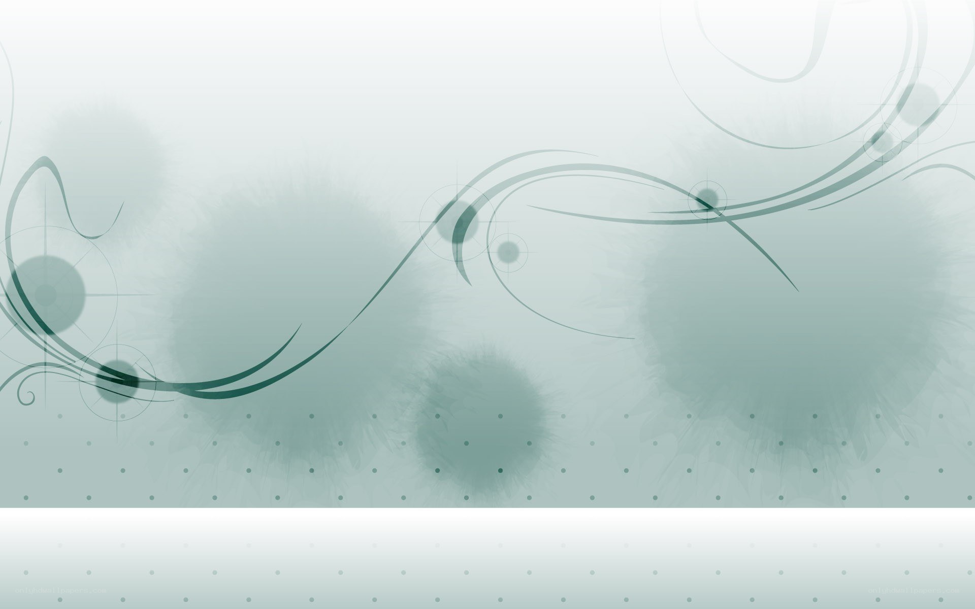 abstract green swirl design