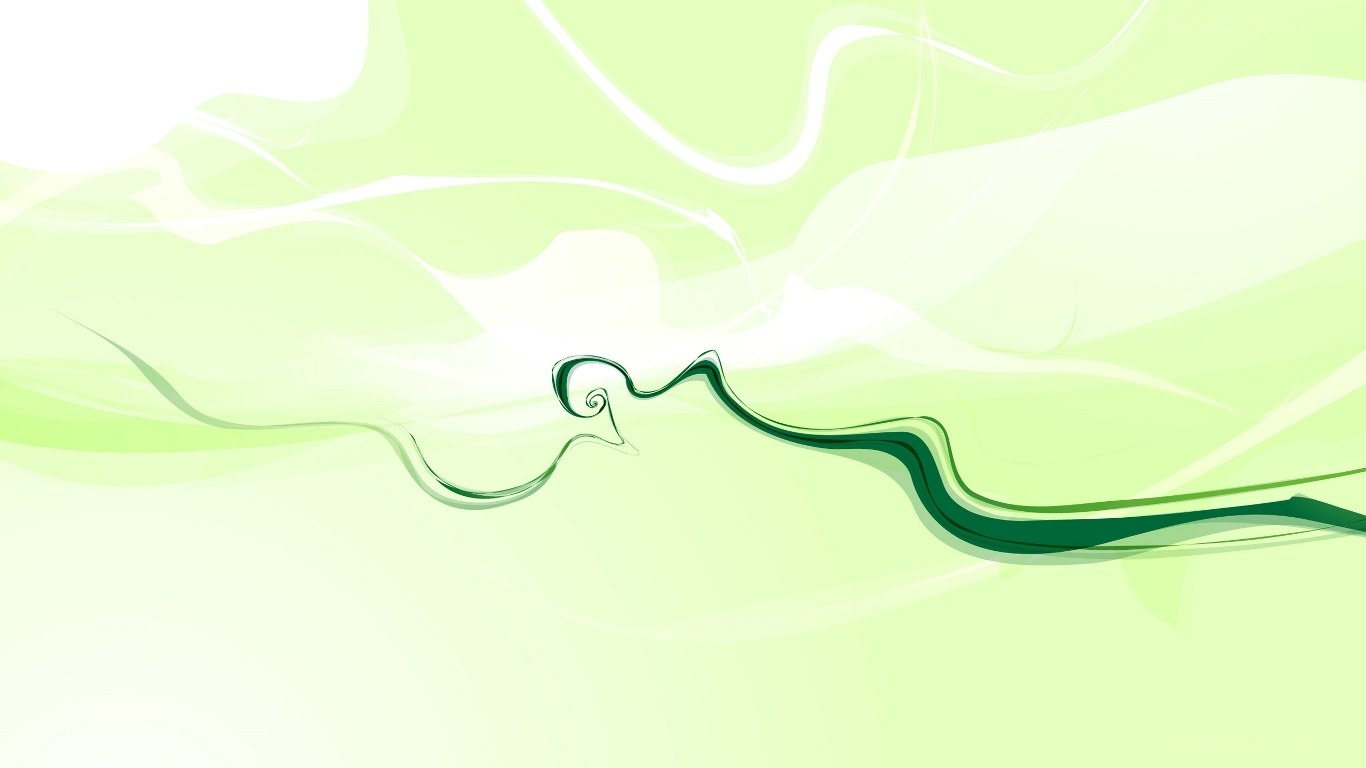 abstract green swirl design