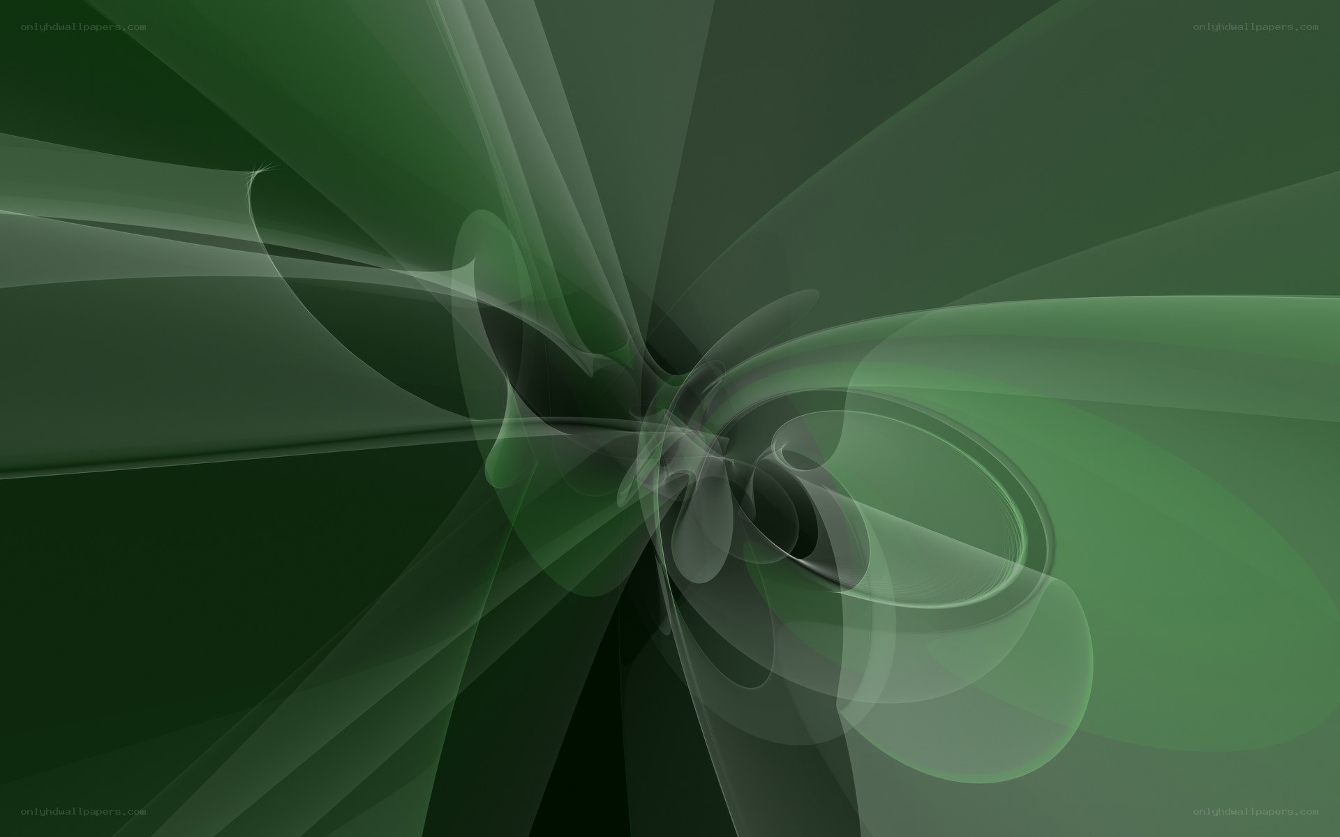 Abstract green swirl pattern