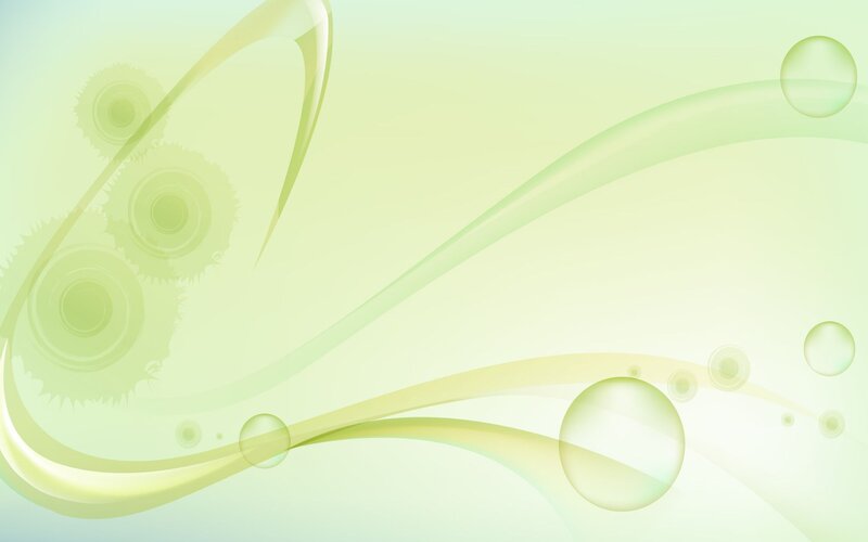 Abstract Green Swirls — Calm, Bubbles, Circles