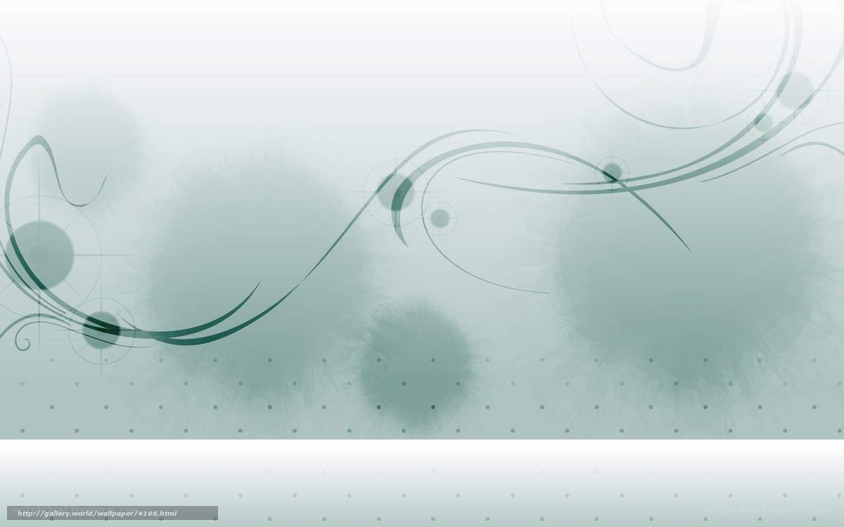 abstract green swirls