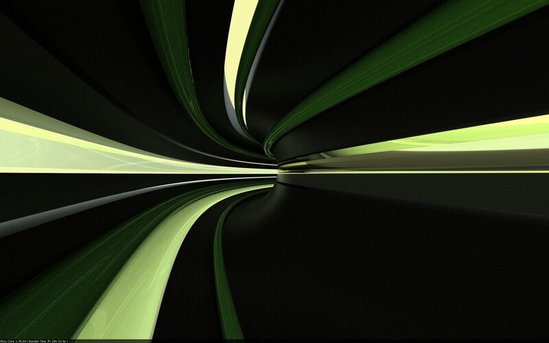 Abstract Green Tunnel