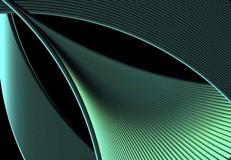 Abstract green wave design