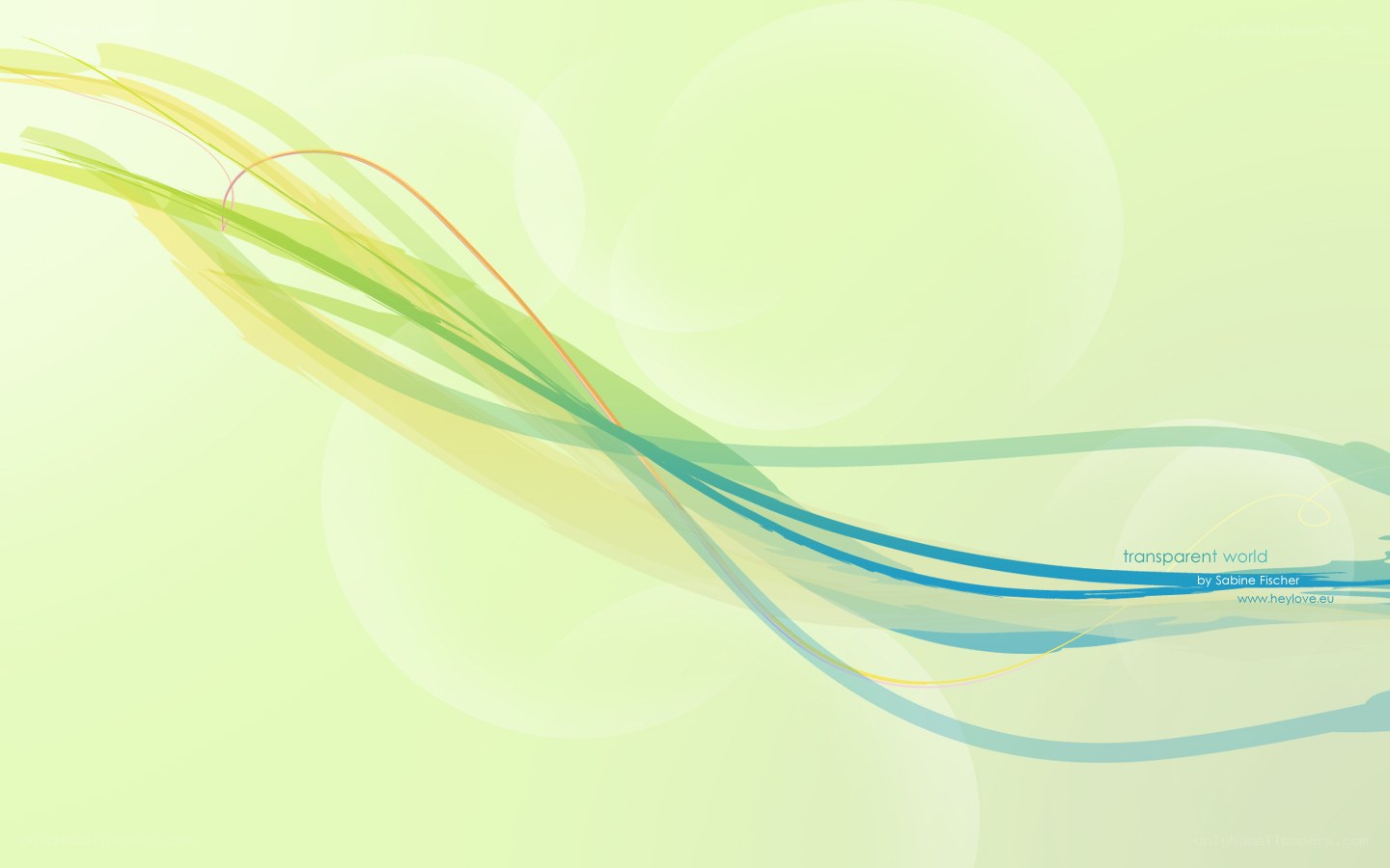 abstract green wave design