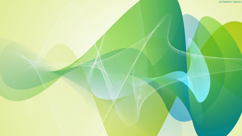 Abstract green wave design