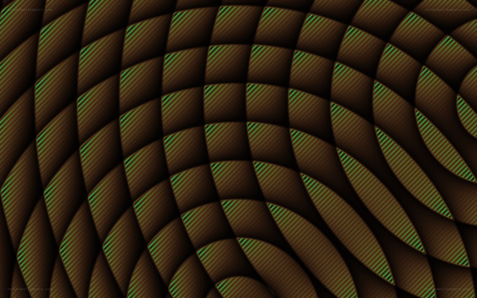 abstract green wave pattern