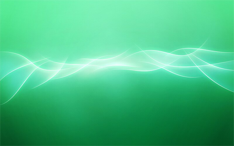 Abstract Green Waves — Calm, Lines, Glow