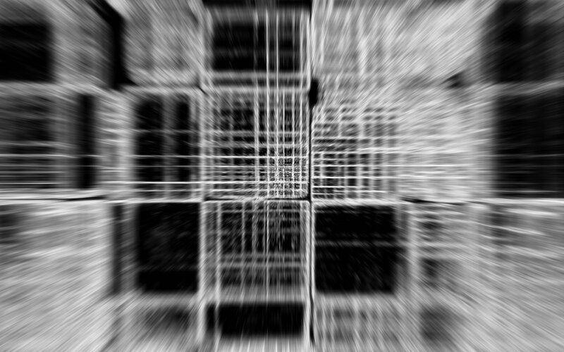 Abstract Grid Pattern — Black, Dynamic, Blur
