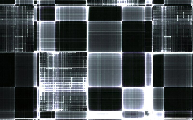 Abstract Grid Pattern — Black, Technological