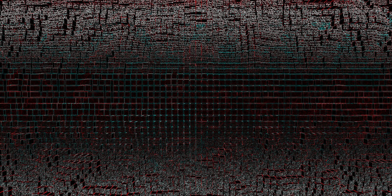 Abstract Grid Pattern — Black