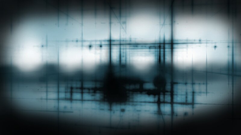 Abstract Grid Pattern — Blue